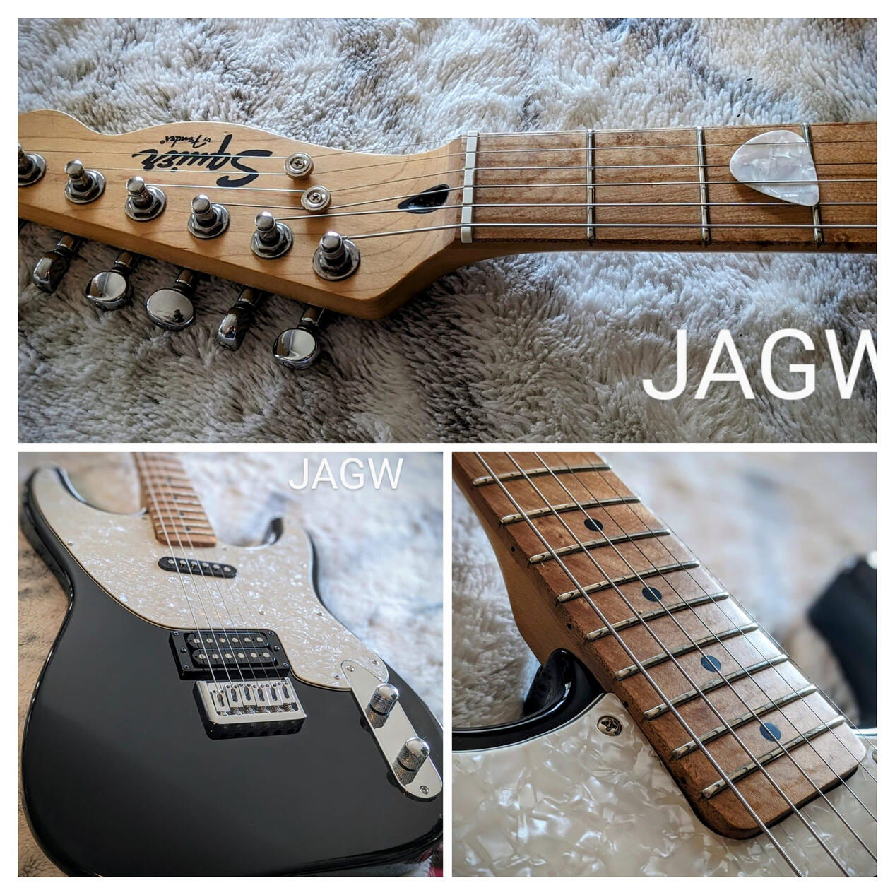 Squier 51 With an amazing Birdseye maple fretboard.